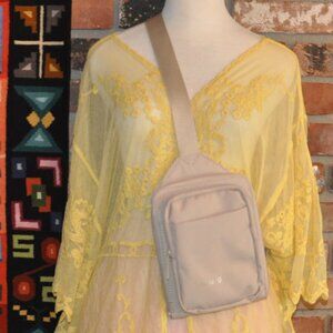 Bugatti Downtown Sling Bag Crossbody Beige RFID protection